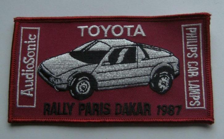 Parijs Dakar Toyota patch badge opnaai embleem, Verzamelen, Automerken, Motoren en Formule 1, Nieuw, Auto's, Ophalen of Verzenden