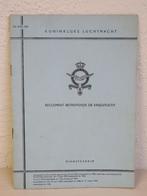 Reglement betreffende de krijgstucht  Koninklijke Luchtmacht, Nederland, Boek of Tijdschrift, Luchtmacht, Ophalen of Verzenden