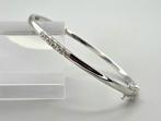 Zilveren slavenarmband met zirkonia's. 2025/683, ., Nieuw, Ophalen of Verzenden, .