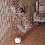 Plant met spinrag en spin  poppenhuis Halloween spookhuis, Ophalen of Verzenden, Zo goed als nieuw, Poppenhuis