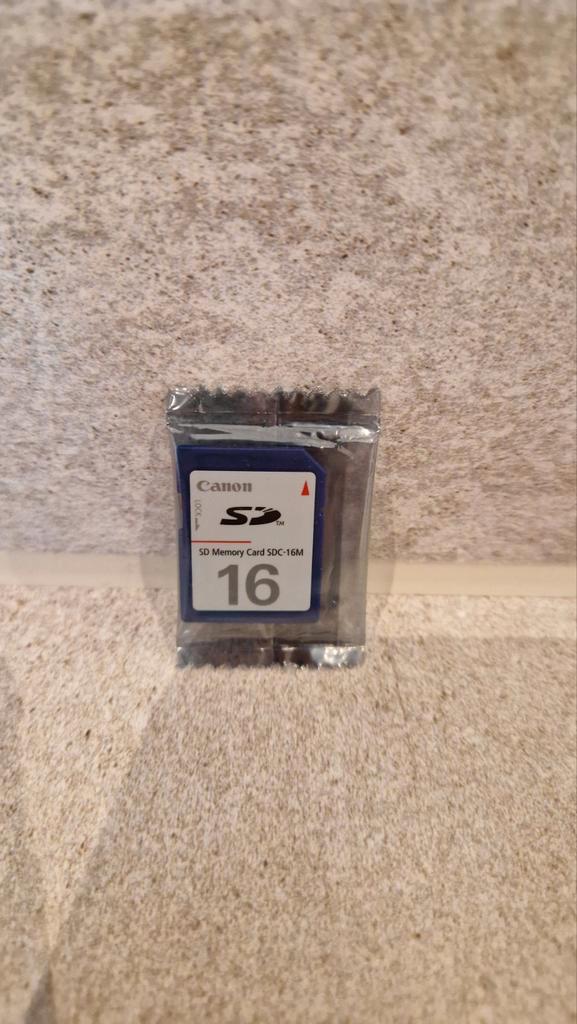 Vintage Sealed Canon 16GB SD Kaart - Verzamelaarsobject, Audio, Tv en Foto, Fotografie | Geheugenkaarten, Nieuw, SD, 16 GB, Fotocamera