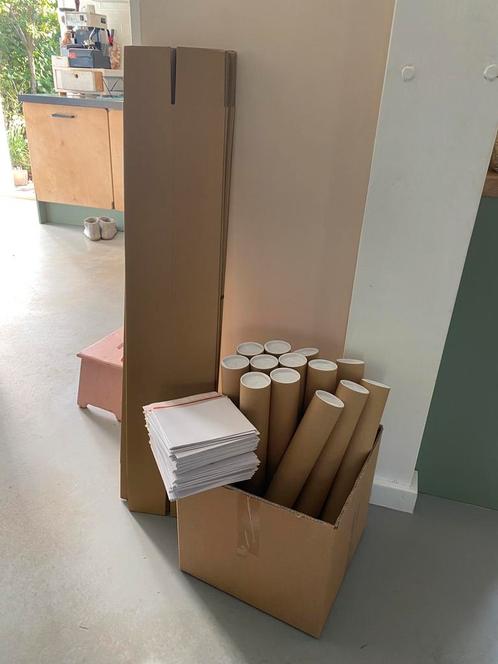 Verzendkokers kartonnen enveloppen verpakkingsmateriaal, Diversen, Papierwaren, Ophalen of Verzenden