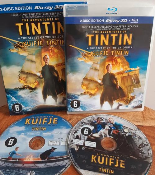 Tintin the Secret of the Unicorn 3D | Kuifje, Cd's en Dvd's, Blu-ray, Zo goed als nieuw, Tekenfilms en Animatie, 3D, Ophalen of Verzenden