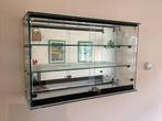 Vitrinekast vitrine kast glas spiegelwand slot sleutels, Huis en Inrichting, 50 tot 100 cm, Glas, Minder dan 25 cm, Minder dan 100 cm