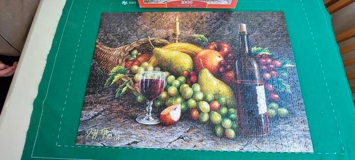 CASTORLAND : STIL LEVEN. Mooie afbeelding assortiment fruit, Hobby en Vrije tijd, Denksport en Puzzels, Zo goed als nieuw, Legpuzzel