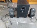 Logitech X-210 Speakerset met Subwoofer, Computers en Software, Ophalen of Verzenden, Gebruikt, Overige merken