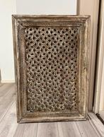 Groot houten wandpaneel uit India, Huis en Inrichting, Woonaccessoires | Wanddecoraties, Ophalen, Nieuw