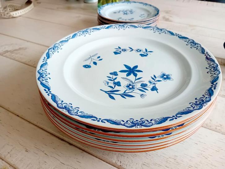 8 zeldzame dinerborden 27 cm aardewerk Rorstrand Ostindia, Huis en Inrichting, Keuken | Servies, Zo goed als nieuw, Bord(en), Overige stijlen