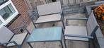 Aluminium Tuinset 4 Zitplaatsen, Tuin en Terras, Tuinsets en Loungesets, 4 zitplaatsen, Aluminium, Ophalen of Verzenden, Zo goed als nieuw