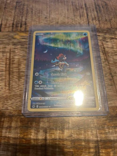 Keldeo GG Crown Zenith, Hobby en Vrije tijd, Verzamelkaartspellen | Pokémon, Nieuw, Losse kaart, Foil, Ophalen of Verzenden