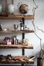 Robuuste en stoere droge boomstam wandplanken wastafelbladen, Huis en Inrichting, Woonaccessoires | Wandplanken en Boekenplanken