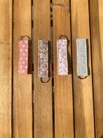 Sleutelhanger, printje, bloem, ster, stippen, kleurijk, roze, Ophalen of Verzenden, Nieuw, Overige typen