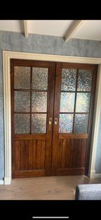 Zo goed als nieuwe schuifdeuren incl. rails, Doe-het-zelf en Verbouw, Ophalen, 80 tot 100 cm, Binnendeur, Schuifdeur