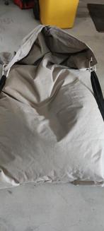 LebeL zitzak zandkleurig met riemen, Huis en Inrichting, Zitzakken, Ophalen, Zo goed als nieuw, Bruin, Zitzak