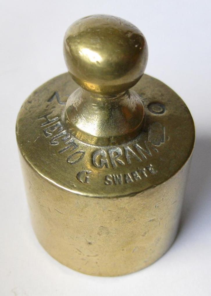 Knopgewicht 2 HECTOGRAM van G. SWARTE, Antiek en Kunst, Antiek | Gereedschap en Instrumenten, Ophalen of Verzenden