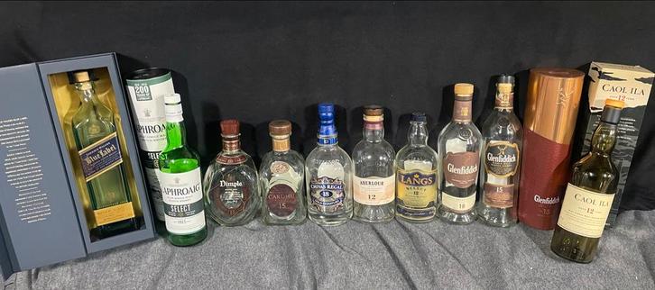 Lege Whisky flessen collectie - diverse merken, Verzamelen, Complete verzamelingen en Collecties, Ophalen of Verzenden