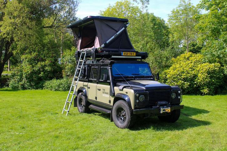 Land Rover Defender 110 TD5 – Overland/Expeditie – Off-Grid, Auto's, Bestelauto's, Bedrijf, Land Rover, Diesel, Geïmporteerd, Zwart