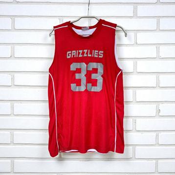 Vintage Basketbal Jersey Maat XL Youth Rood Wit Grizzlies beschikbaar voor biedingen