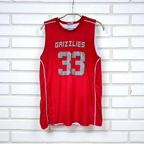 Vintage Basketbal Jersey Maat XL Youth Rood Wit Grizzlies, Kleding | Heren, Sportkleding, Zo goed als nieuw, Overige typen, Maat 46 (S) of kleiner