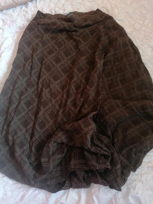 Oska mooie bruine lange rok/ maat 2, Kleding | Dames, Rokken, Zo goed als nieuw, Maat 38/40 (M), Bruin, Onder de knie, Verzenden