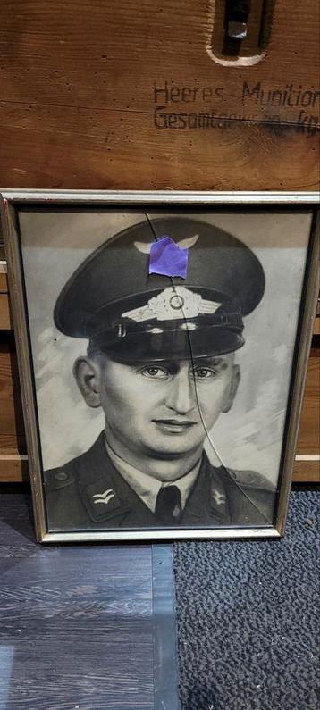 Duitse wo2 Luftwaffe portret te koop beschikbaar voor biedingen