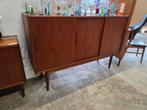 Vintage deens design dressoir highboard teak, Huis en Inrichting, Kasten | Dressoirs, Ophalen, Gebruikt, 150 tot 200 cm, Teakhout