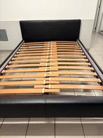Bed tweepersoons twijfelaar, Ophalen, Overige materialen, Zwart, 140 cm