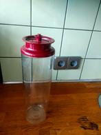 Tupperware blikvanger 1,6 Liter transparant / cyclaam, Ophalen of Verzenden, Zo goed als nieuw, Rood, Bus of Trommel
