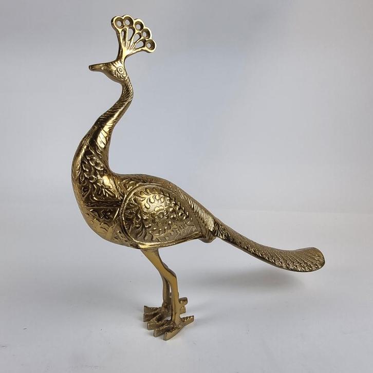 &Klevering Pauw goudkleurig, Antiek en Kunst, Kunst | Designobjecten, Ophalen