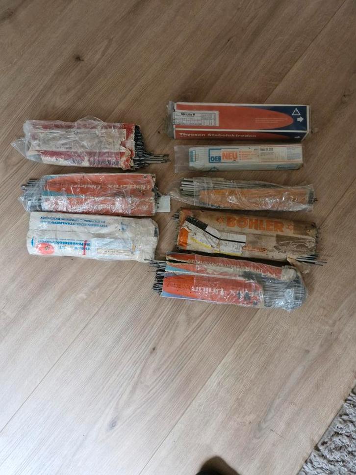 Partij las elektroden diverse merken, Doe-het-zelf en Verbouw, Gereedschap | Lasapparaten, Gebruikt, Elektroden, Minder dan 150 ampère