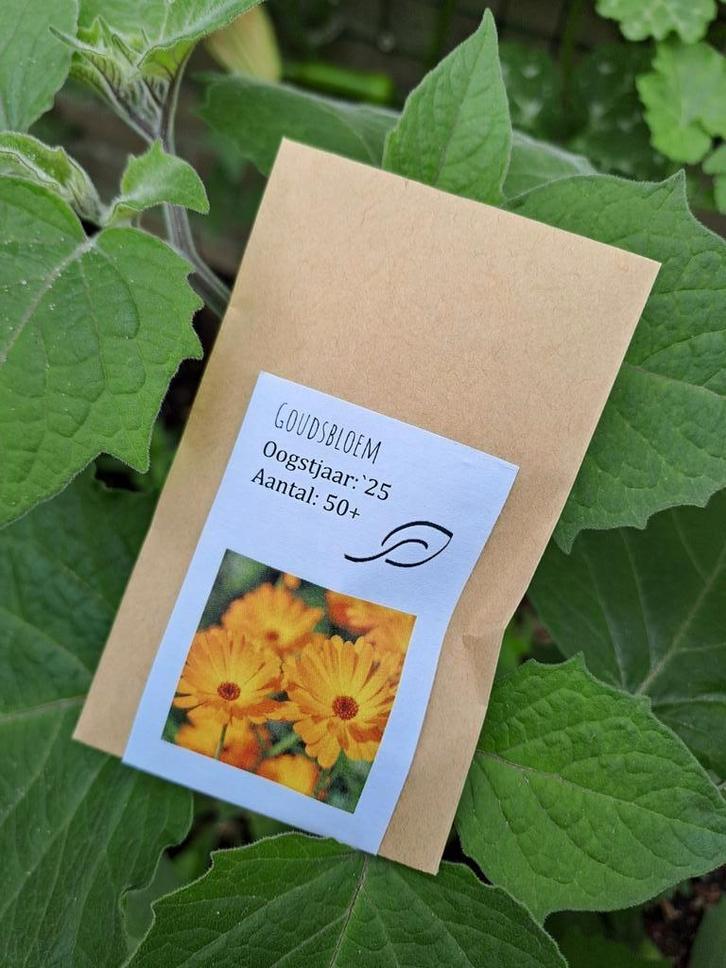 Zaden goudsbloem (biologisch, eetbaar), Tuin en Terras, Bloembollen en Zaden, Zaad, Gehele jaar, Volle zon, Ophalen of Verzenden