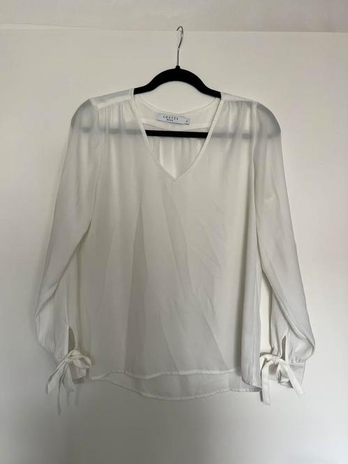 Witte blouse Costes - maat S, Kleding | Dames, Blouses en Tunieken, Zo goed als nieuw, Maat 36 (S), Wit, Ophalen of Verzenden