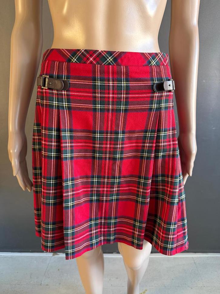 Esprit rok rood geruit kilt stijl - maat 36, Kleding | Dames, Rokken, Zo goed als nieuw, Maat 36 (S), Rood, Boven de knie, Verzenden
