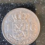 zilveren 1 gulden munt 1957 koningin  juliana, Postzegels en Munten, Munten | Nederland, Ophalen of Verzenden, Koningin Juliana