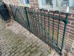 Smeedijzeren toegangshek dubbel 3m10 breed 1m hoog, Ophalen, Gebruikt, IJzer, Sierhekwerk