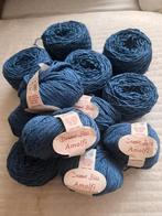 Partijtje Debbie Bliss Amalfi 13 bollen blauw, Hobby en Vrije tijd, Breien en Haken, Ophalen of Verzenden, Zo goed als nieuw, Breien of Haken