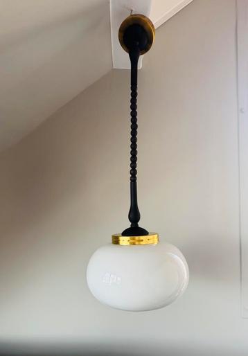 Vintage messing hanglamp van Polam-Bielsko, jaren 1970