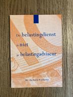 De belastingdienst is niet je belastingadviseur - B Rijskamp, Ophalen of Verzenden, Zo goed als nieuw, Accountancy en Administratie