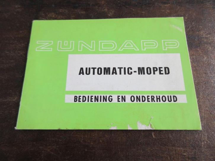 Zundapp automatic moped handleiding instructieboekje manual, Motoren, Handleidingen en Instructieboekjes, Overige merken, Ophalen of Verzenden