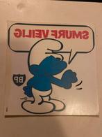 SMURF RAAMSTICKER STICKER SMURFEN BP 50 jaar oud, Verzamelen, Nieuw, Ophalen of Verzenden