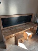 Speeltafel steigerhout met krijtbord, Kinderen en Baby's, Kinderkamer | Tafels en Stoelen, Ophalen of Verzenden, Zo goed als nieuw