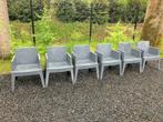BOX tuinstoelen grijs 6x beschikbaar, Tuin en Terras, Ophalen, Gebruikt, Kunststof