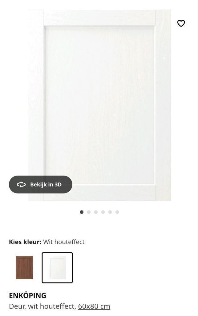 Deur Frontjes ENKOPING VEDDINGE KUNGSBACKA AXSTAD IKEA, Huis en Inrichting, Keuken | Keukenelementen, Zo goed als nieuw, Minder dan 100 cm