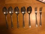 Gero Puntfilet Verzilverd Bestek GZ 90 . 5 lepels 2 vorken, Antiek en Kunst, Ophalen of Verzenden