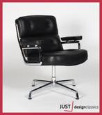 Vitra Eames Lobby Chair ES 108 Zwart Leder Nieuwstaat, Gebruikt