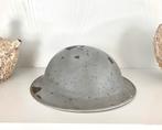 WW2 1940 Britse helm, BB gebruikt met Nederlands binnenwerk, Verzamelen, Ophalen of Verzenden, Landmacht, Engeland, Helm of Baret
