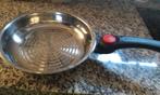 Fissler koekepan met inklapbare steel, Huis en Inrichting, Ophalen of Verzenden, Zo goed als nieuw, Rvs, Koekenpan of Braadpan