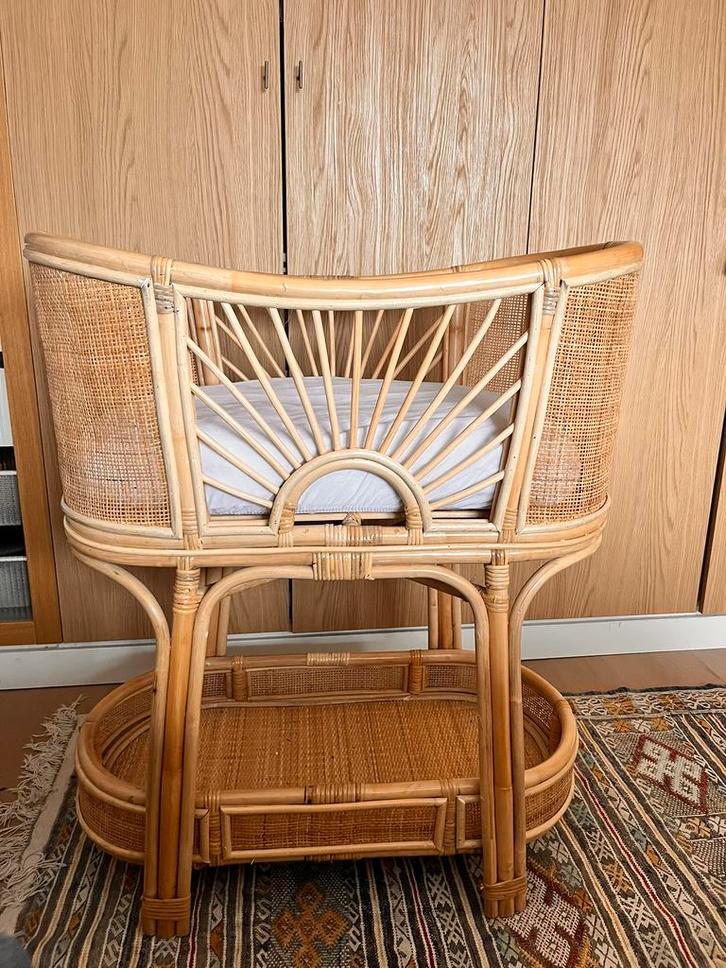 Rotan wieg, Kinderen en Baby's, Babywiegjes en Ledikanten, Zo goed als nieuw, Wieg, Ophalen