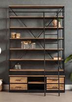 Industriële Open Kast - Staal & Hout, Ophalen, Zo goed als nieuw