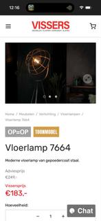 Industriële vloerlamp metaal, Ophalen, Nieuw, Metaal, 150 tot 200 cm